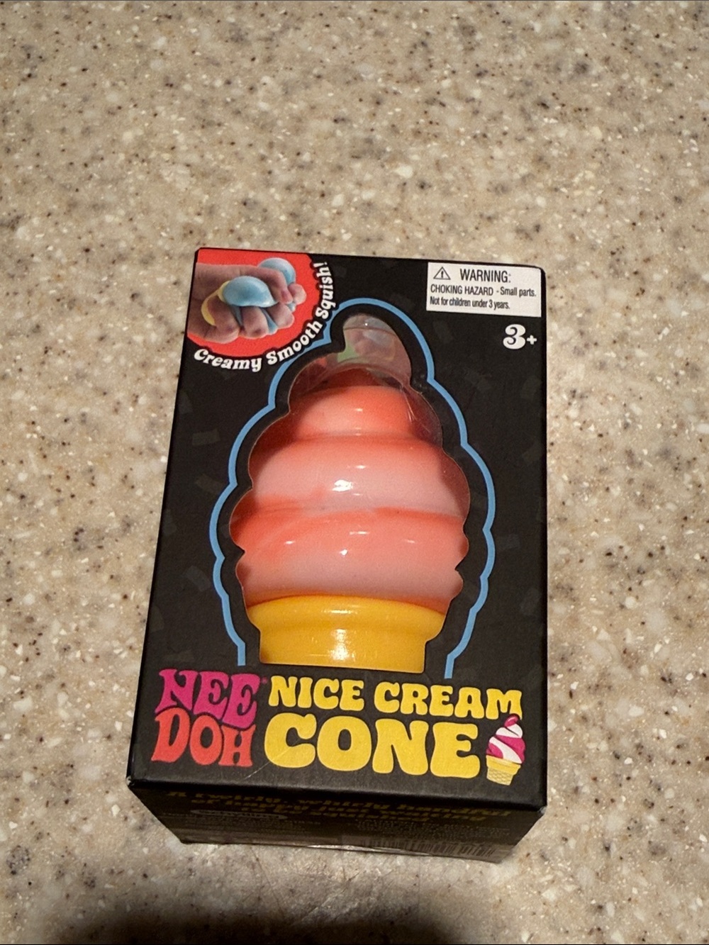 NeeDoh Nice Cream Cone - Squishy Toy Orange